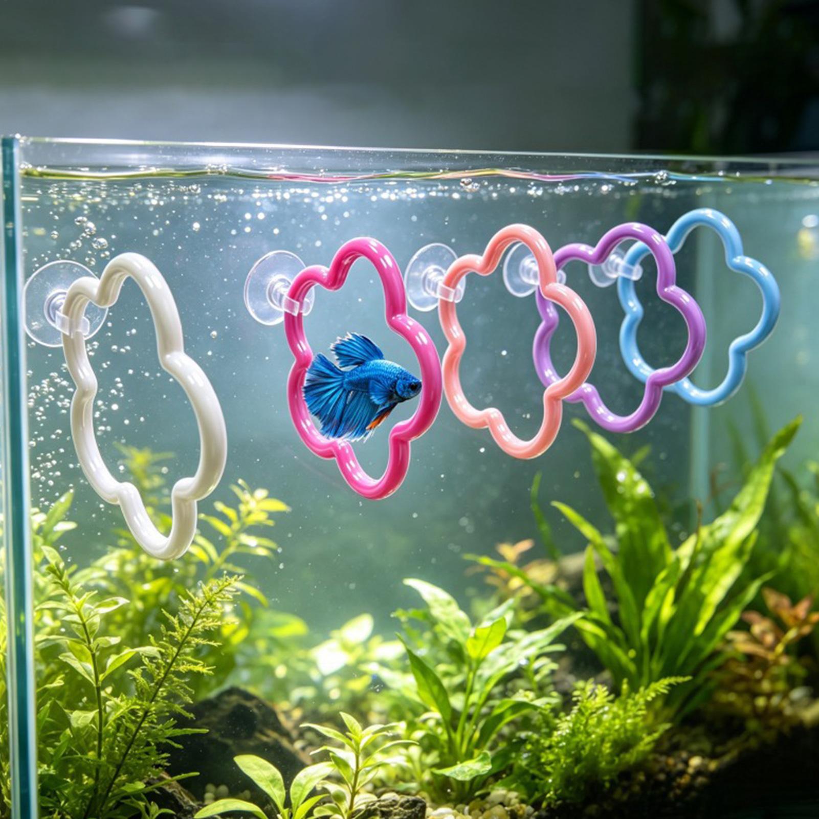 Aquarium Fish Betta - Betta Balığı Oyuncakları 5 Parça Renkli