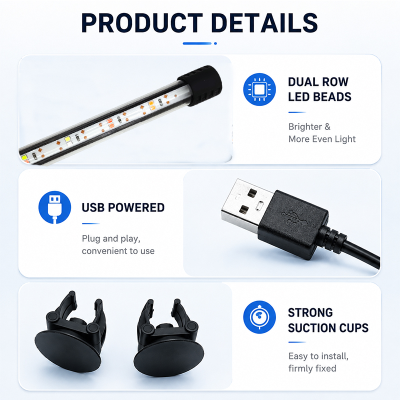 18-58 cm USB ile Çalışan, Tam  - Aquarium Light incelemesi ve fiyatı